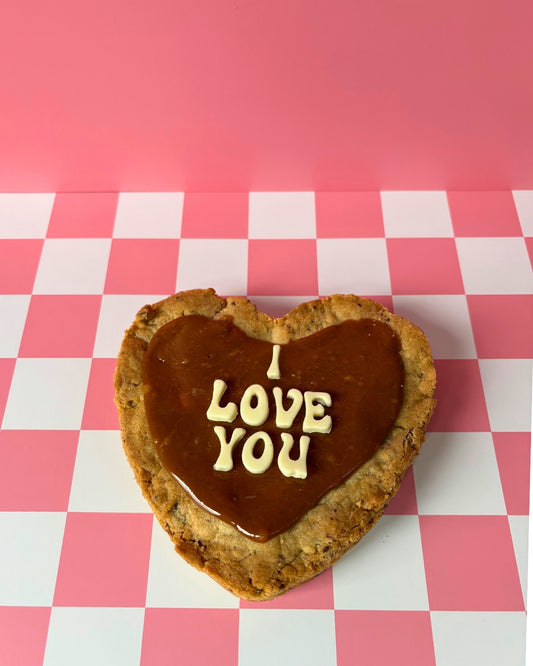 Valentines Day Cookie Cake "I Love You"