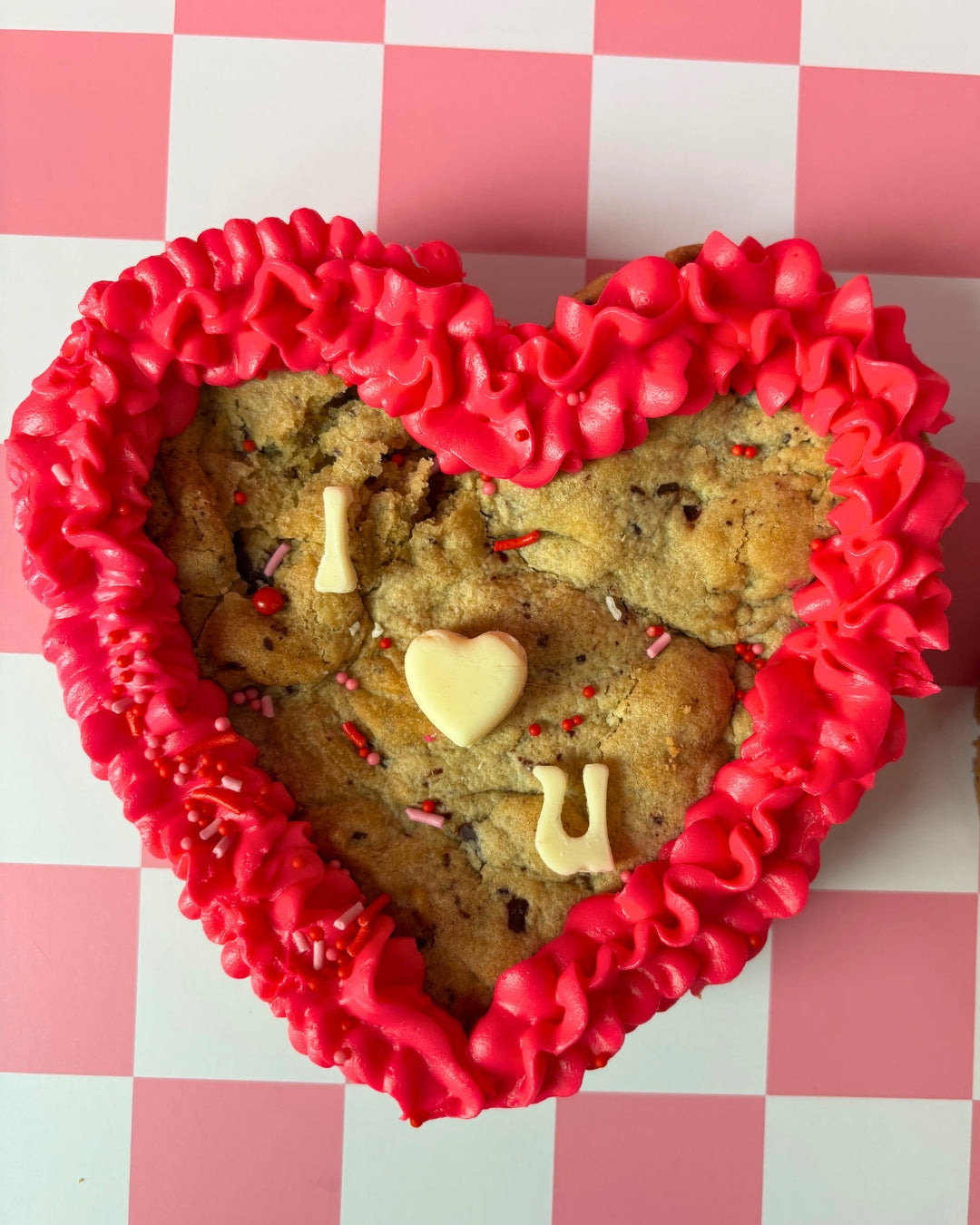 Valentines Day Cookie Cake I heart you (Presale)
